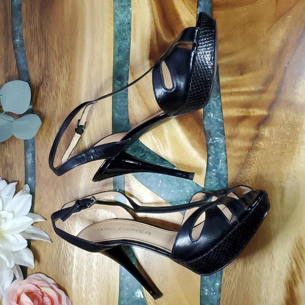 Marc Fisher Open Toe Heels | Size 8.5M